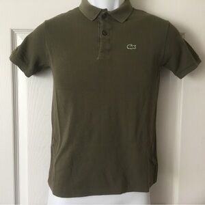 Lacoste Boys Olive Polo Shirt